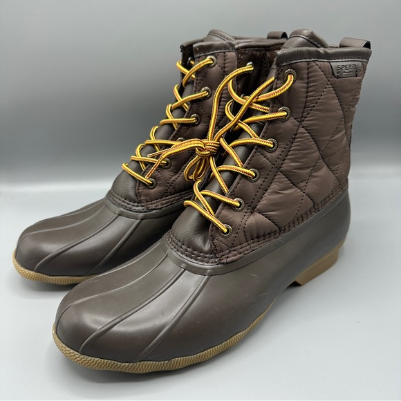 Sperry Other - Sperry Saltwater Nylon Rain Snow Duck Boots Mens size 10.5 Brown